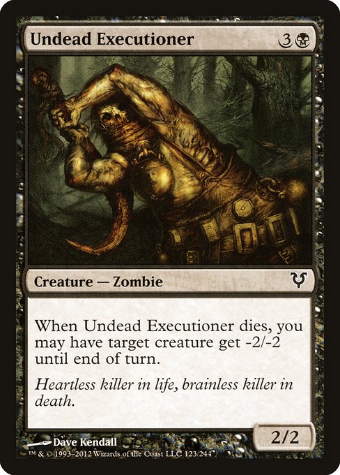 Undead Executioner (123) - Avacyn Restored - Game On