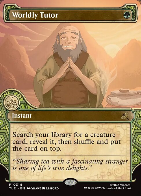 Worldly Tutor (314) - BORDERLESS - Avatar: The Last Airbender Eternal - Game On