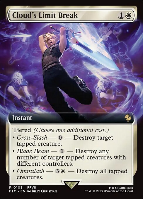 Cloud's Limit Break (103) - EXTENDED ART (Foil) - Final Fantasy Commander - Game On
