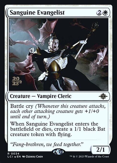 Sanguine Evangelist (34s) (Foil) - The Lost Caverns of Ixalan Promos - Game On