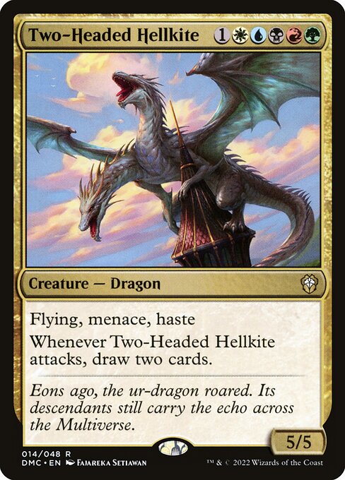 Two-Headed Hellkite (14) - Dominaria United Commander - Game On
