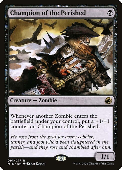 Champion of the Perished (91) (Foil) - Innistrad: Midnight Hunt - Game On