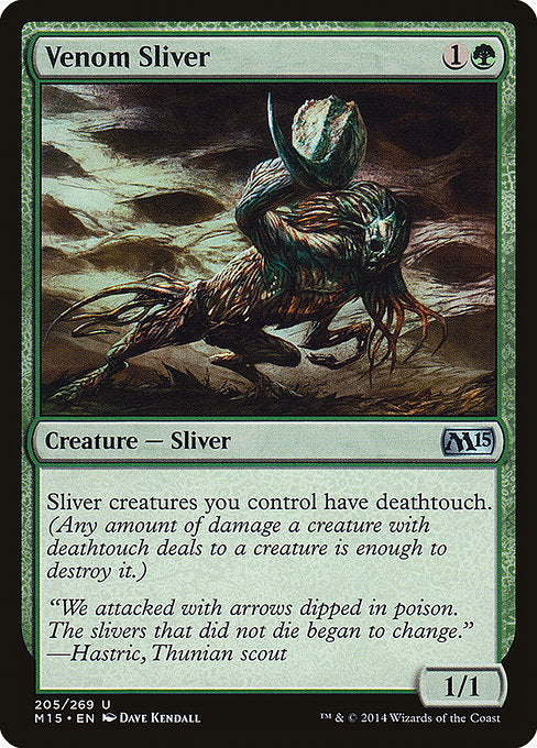 Venom Sliver (205) (Foil) - Magic 2015 - Game On