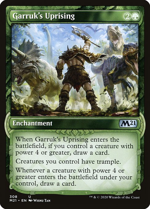 Garruk's Uprising (308) - SHOWCASE (Foil) - Core Set 2021 - Game On