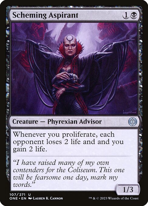 Scheming Aspirant (107) - Phyrexia: All Will Be One - Game On