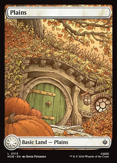 Plains (315) - FULL ART - The Hobbit - Game On