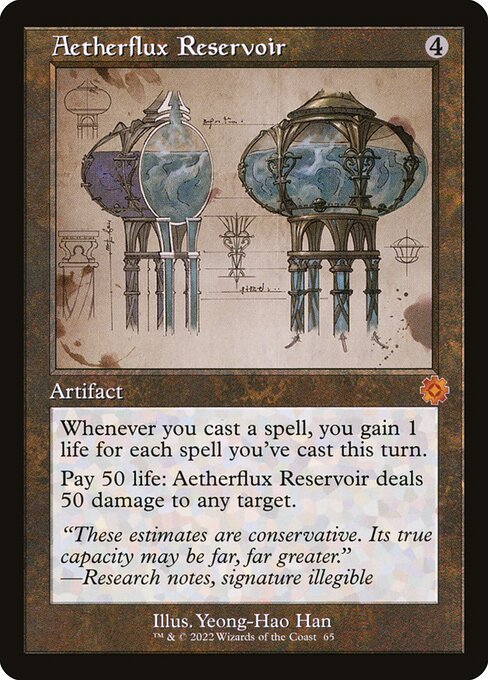 Aetherflux Reservoir (65) (Foil) - The Brothers' War Retro Artifacts - Game On