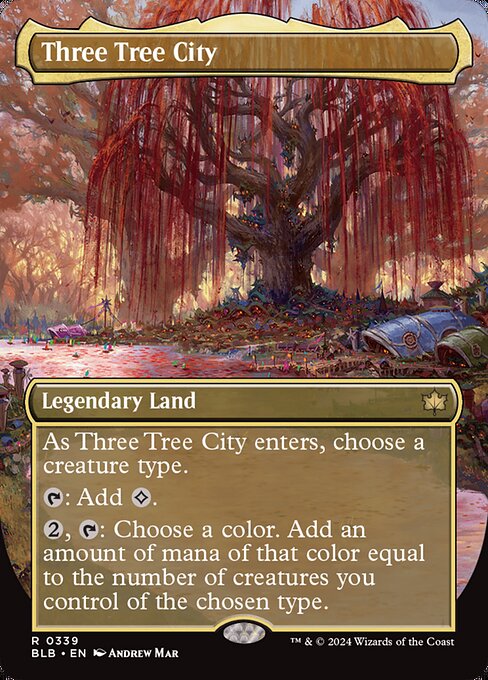 Three Tree City (339) - BORDERLESS - FULL ART - Bloomburrow - Game On