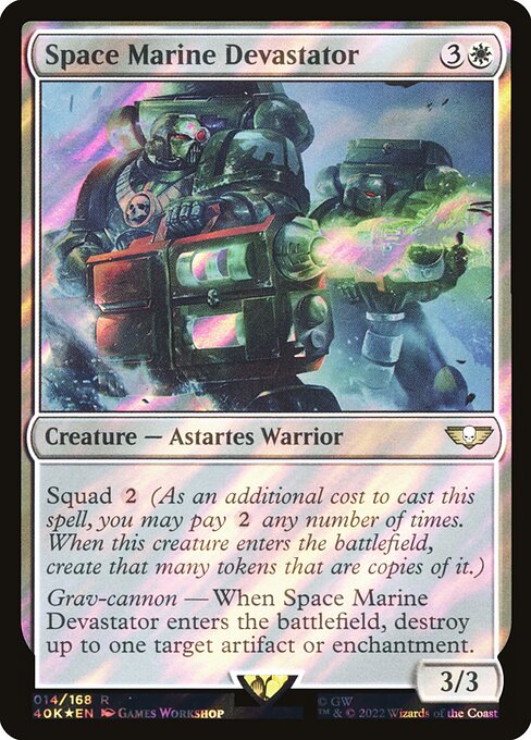 Space Marine Devastator (14★) (Foil) - Warhammer 40,000 Commander - Game On