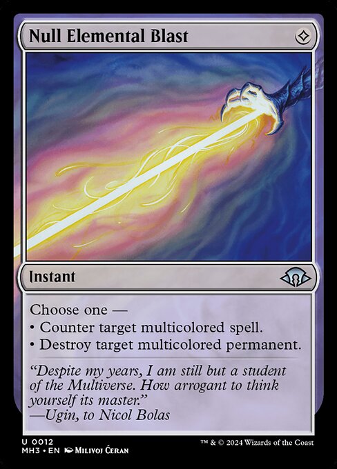 Null Elemental Blast (12) (Foil) - Modern Horizons 3 - Game On