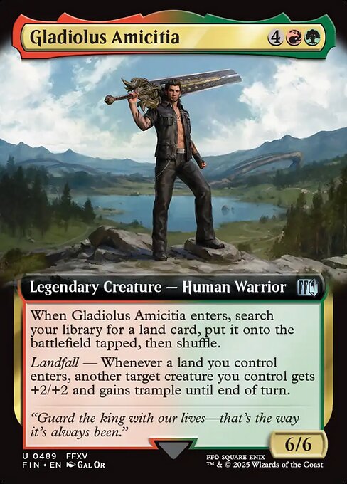 Gladiolus Amicitia (489) - EXTENDED ART - Final Fantasy - Game On