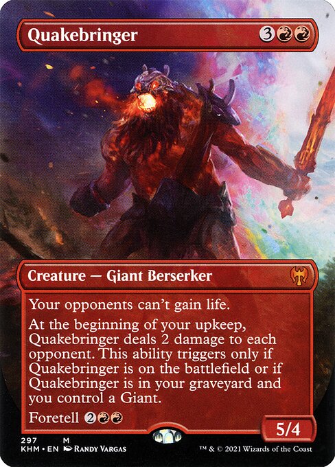 Quakebringer (297) - BORDERLESS - FULL ART - Kaldheim - Game On