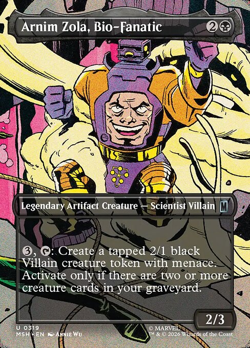 Arnim Zola, Bio-Fanatic (319) (Foil) - Marvel Super Heroes - Game On
