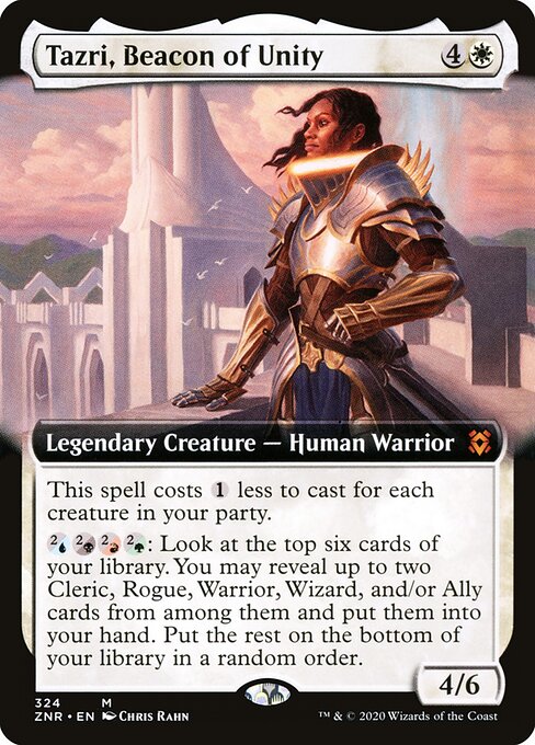 Tazri, Beacon of Unity (324) - EXTENDED ART - Zendikar Rising - Game On