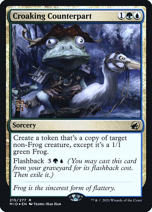 Croaking Counterpart (215s) (Foil) - Innistrad: Midnight Hunt Promos - Game On