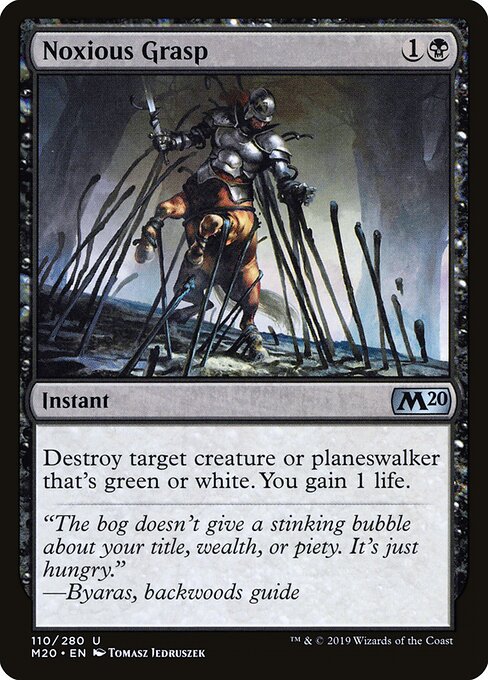 Noxious Grasp (110) (Foil) - Core Set 2020 - Game On