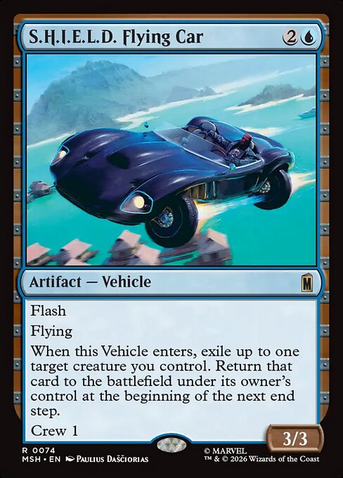 S.H.I.E.L.D. Flying Car (74) (Foil) - Marvel Super Heroes - Game On