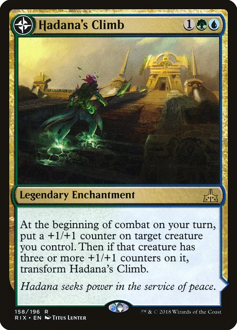 Hadana's Climb // Winged Temple of Orazca (158) (Foil) - Rivals of Ixalan - Game On