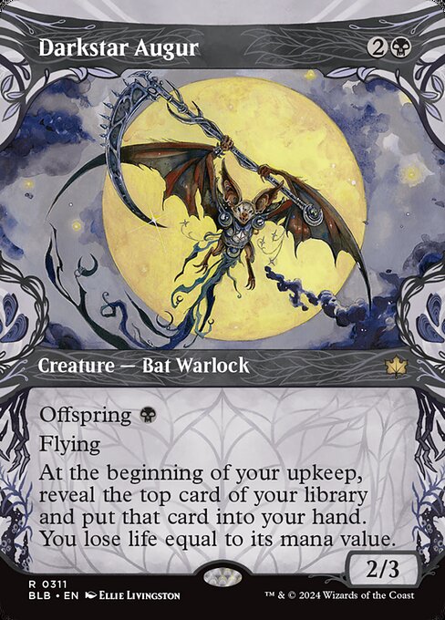 Darkstar Augur (311) - BORDERLESS (Foil) - Bloomburrow - Game On