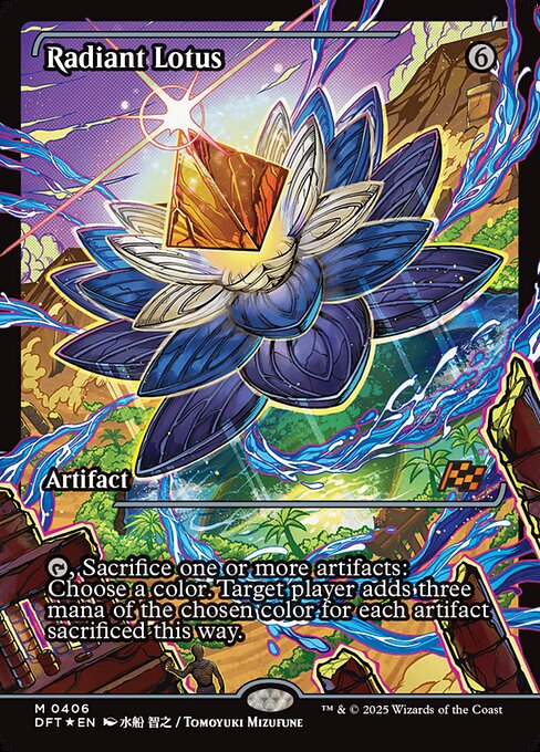 Radiant Lotus (406) - SHOWCASE - FULL ART (Foil) - Aetherdrift - Game On