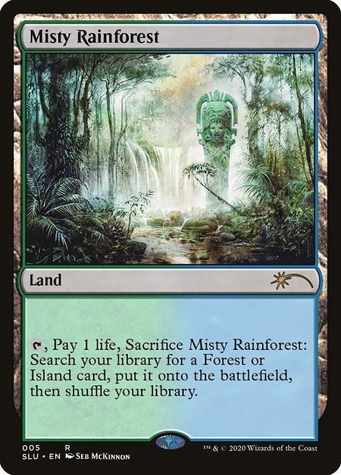 Misty Rainforest (5) - Secret Lair: Ultimate Edition - Game On