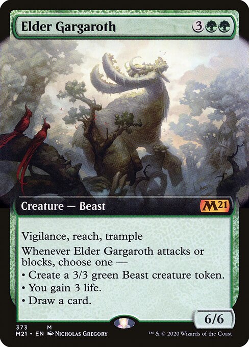 Elder Gargaroth (373) - EXTENDED ART - Core Set 2021 - Game On
