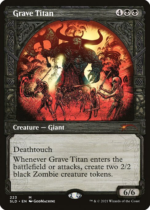 Grave Titan (223) - SHOWCASE (Foil) - Secret Lair Drop - Game On