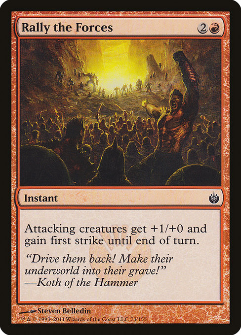Rally the Forces (73) (Foil) - Mirrodin Besieged - Game On