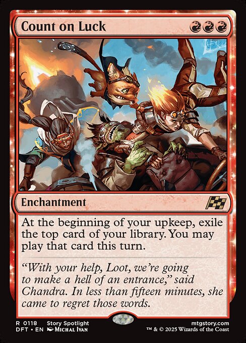 Count on Luck (118) (Foil) - Aetherdrift - Game On