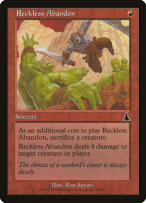 Reckless Abandon (94) - Urza's Destiny - Game On