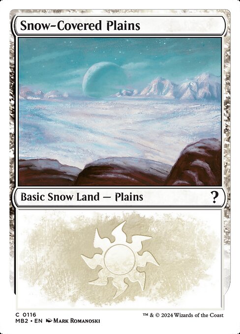 Snow-Covered Plains (116) - Mystery Booster 2 - Game On