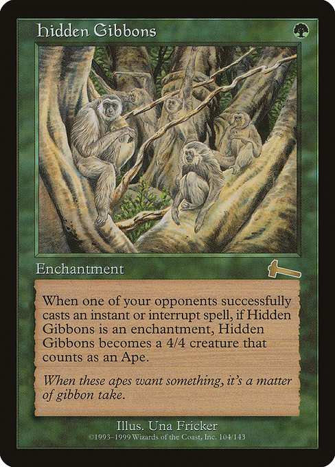 Hidden Gibbons (104) (Foil) - Urza's Legacy - Game On