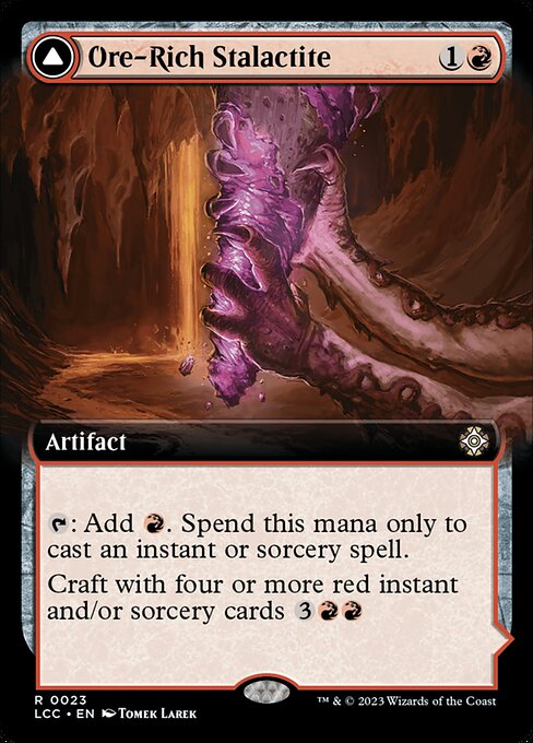 Ore-Rich Stalactite // Cosmium Catalyst (23) - EXTENDED ART - The Lost Caverns of Ixalan Commander - Game On