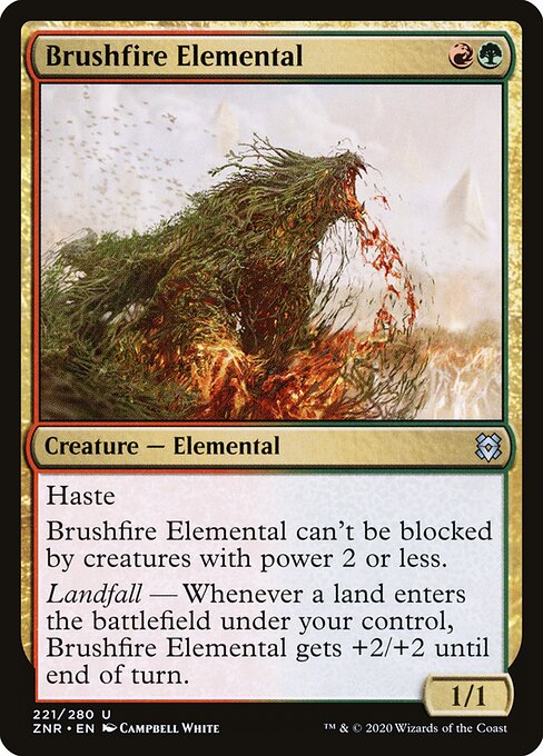 Brushfire Elemental (221) (Foil) - Zendikar Rising - Game On