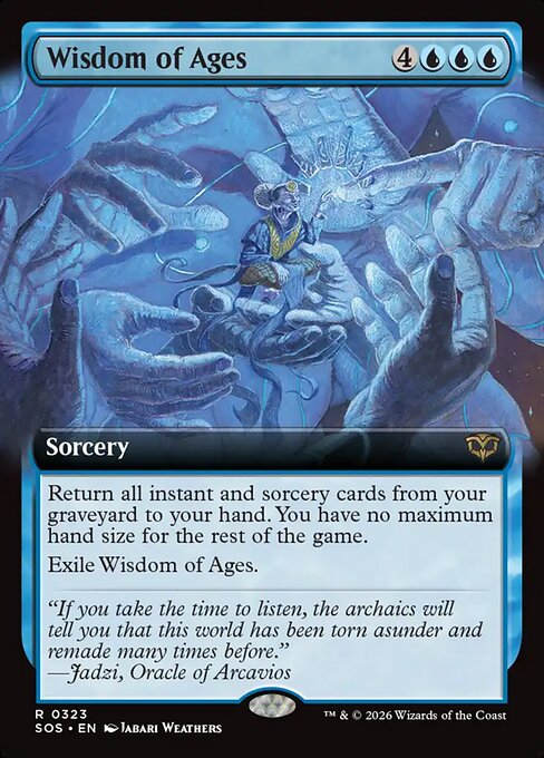 Wisdom of Ages (323) - EXTENDED ART (Foil) - Secrets of Strixhaven - Game On