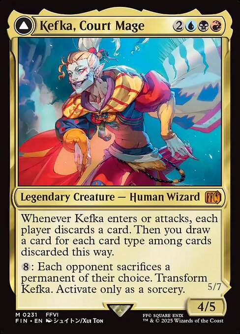 Kefka, Court Mage // Kefka, Ruler of Ruin (231) - Final Fantasy - Game On