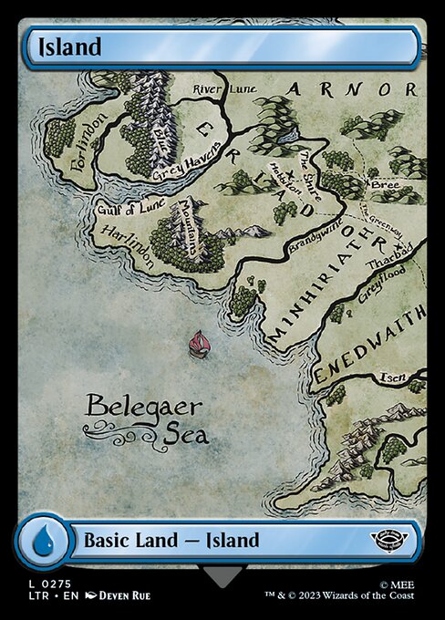 Island (275) - FULL ART - The Lord of the Rings: Tales of Middle-earth - Game On