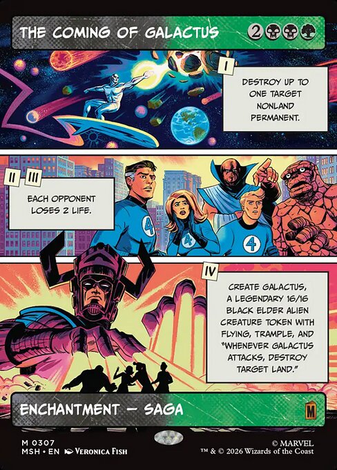 The Coming of Galactus (307) - SHOWCASE - FULL ART - Marvel Super Heroes - Game On