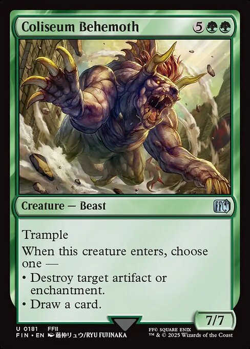 Coliseum Behemoth (181) (Foil) - Final Fantasy - Game On