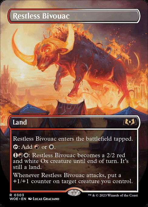 Restless Bivouac (303) - BORDERLESS - Wilds of Eldraine - Game On