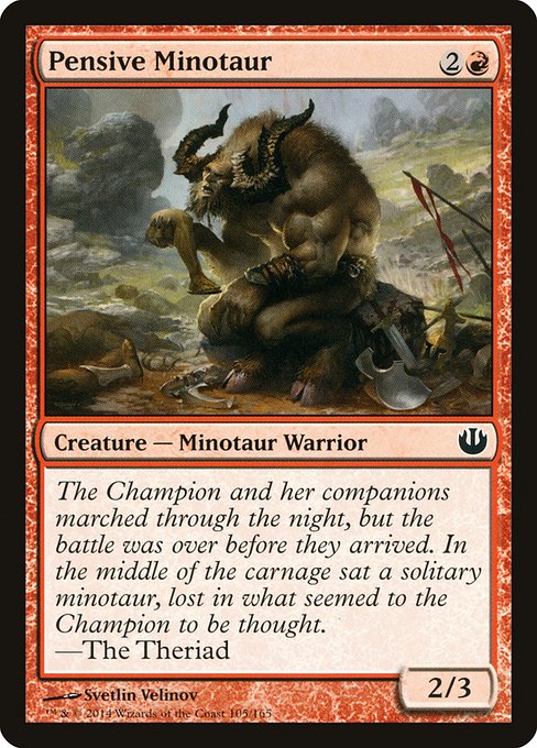 Pensive Minotaur (105) (Foil) - Journey into Nyx - Game On