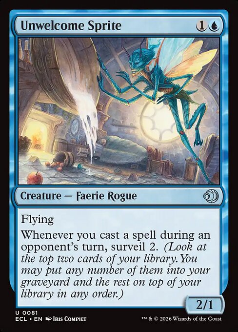 Unwelcome Sprite (81) (Foil) - Lorwyn Eclipsed - Game On