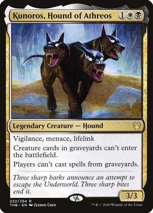 Kunoros, Hound of Athreos (222p) - Theros Beyond Death Promos - Game On