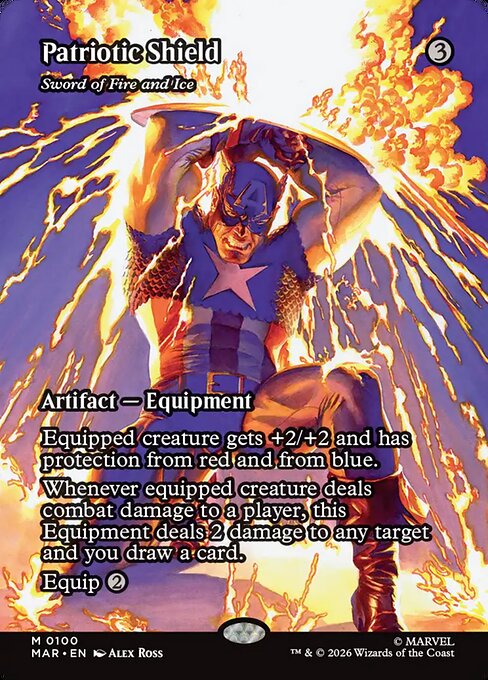 Sword of Fire and Ice (100) - BORDERLESS - FULL ART - Marvel Universe - Game On