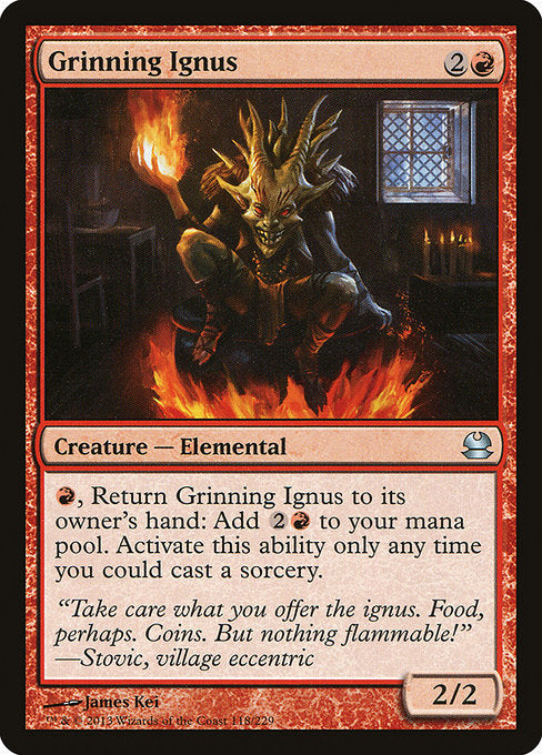 Grinning Ignus (118) (Foil) - Modern Masters - Game On