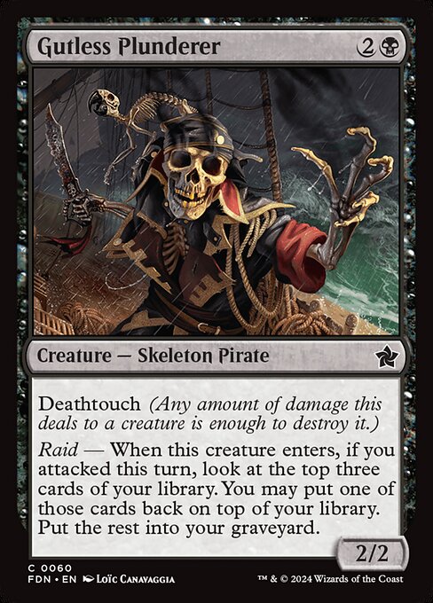 Gutless Plunderer (60) (Foil) - Foundations - Game On