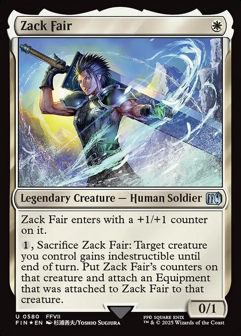Zack Fair (580) (Foil) - Final Fantasy - Game On
