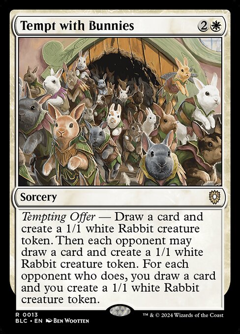 Tempt with Bunnies (13) - Bloomburrow Commander - Game On