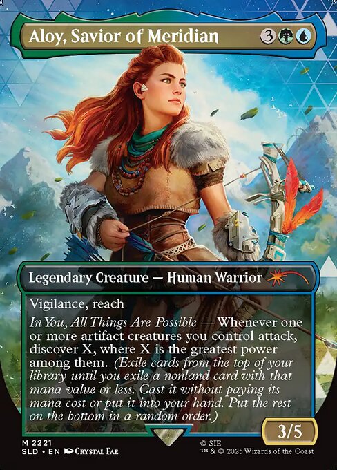 Aloy, Savior of Meridian (2221) - BORDERLESS - FULL ART - Secret Lair Drop - Game On
