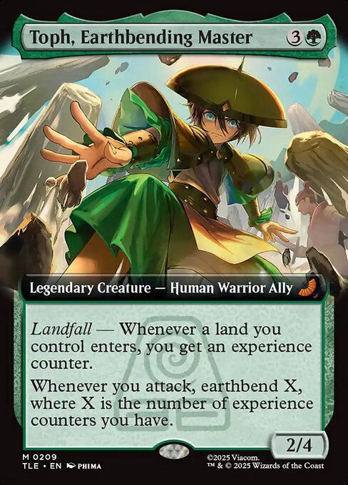 Toph, Earthbending Master (209) - EXTENDED ART (Foil) - Avatar: The Last Airbender Eternal - Game On